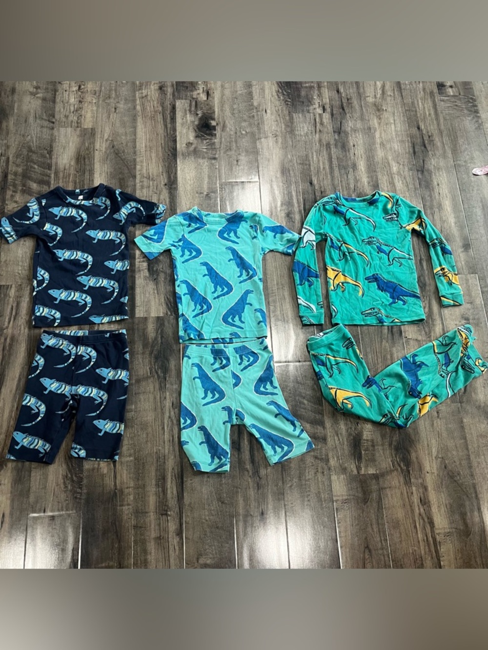 Tea Collection - THREE 2-Piece Pajama Sets - Boys Size 8